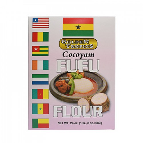 farine de fufu cocoyam - golden tropics - 681g alimentation